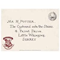HARRY POTTER Chapa Metalica Peque Letters- Metal- Multicolor- 21 x 15 cm